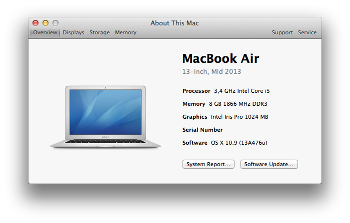 Where Is The Serial Number On A Macbook Air